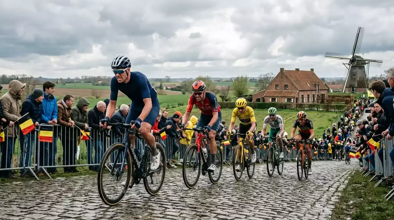 Flandern-Rundfahrt auf den Hellingen in Belgien