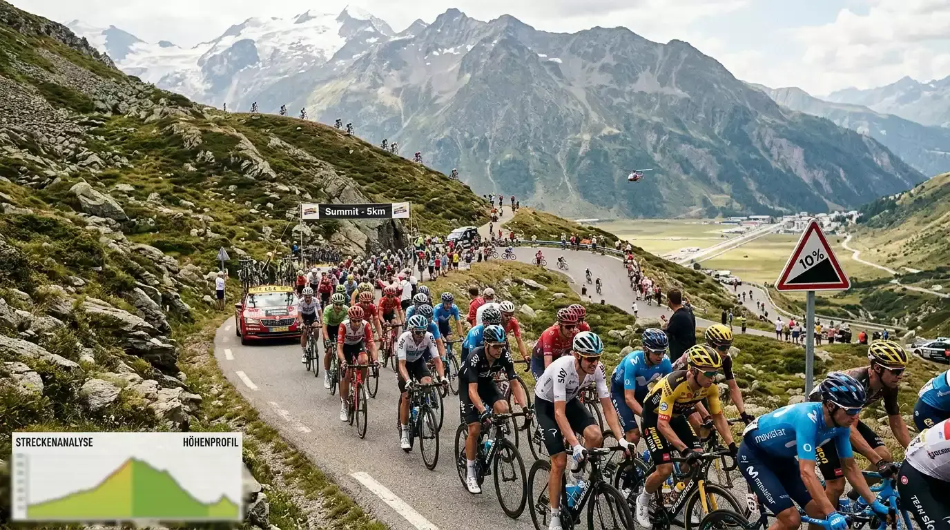 Junger Radprofi im weißen Trikot bei der Tour de France